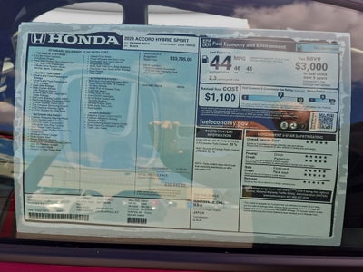 2026 Honda Accord Hybrid Sport