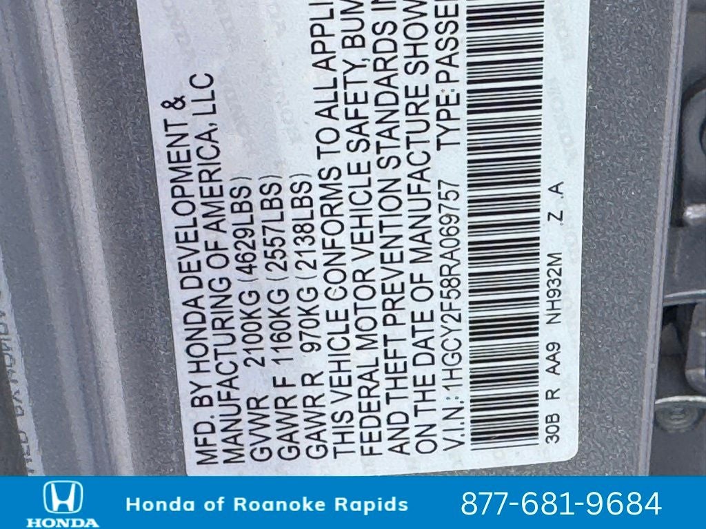 2024 Honda Accord Hybrid Sport