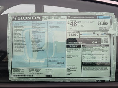 2026 Honda Accord Hybrid EX-L