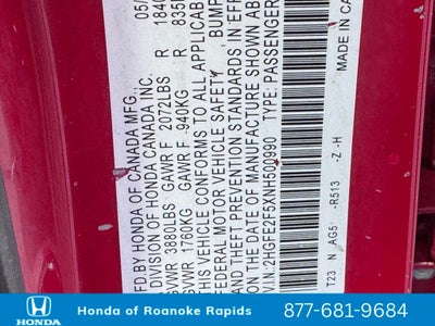 2022 Honda Civic Sport