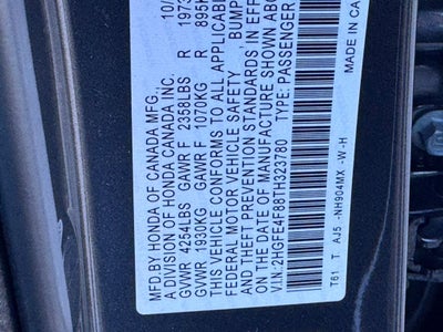 2026 Honda Civic Hybrid Sport Touring