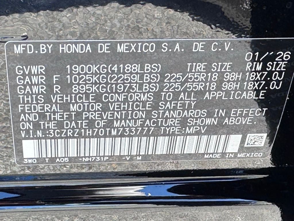 2026 Honda HR-V EX-L