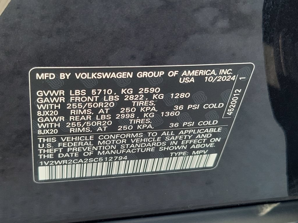 2025 Volkswagen Atlas 2.0T SE w/Technology