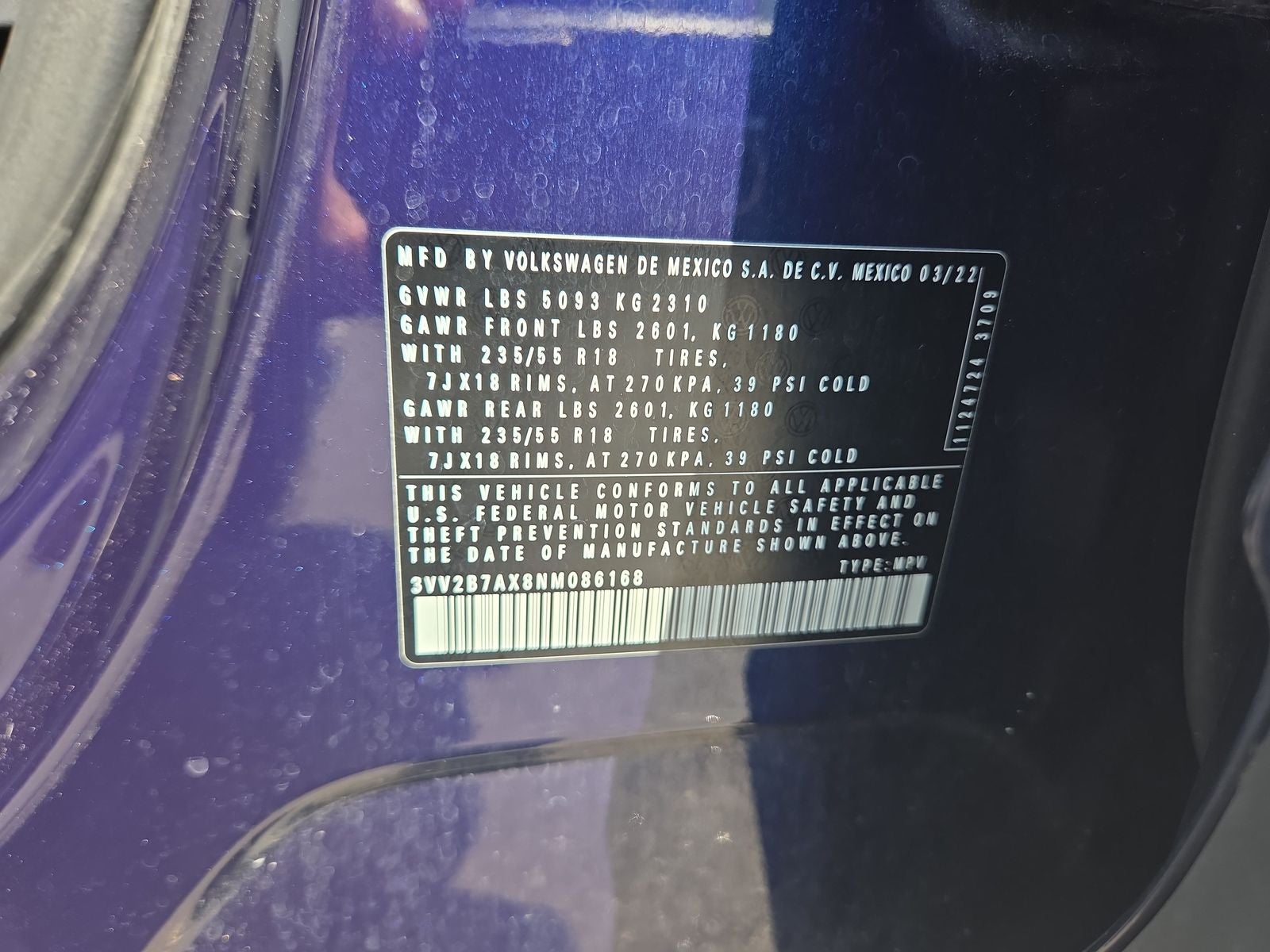 2022 Volkswagen Tiguan 2.0T SE