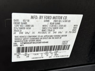 2018 Ford Explorer Limited