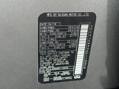2019 INFINITI QX50 ESSENTIAL