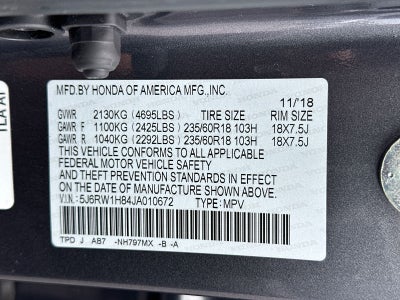 2018 Honda CR-V EX-L