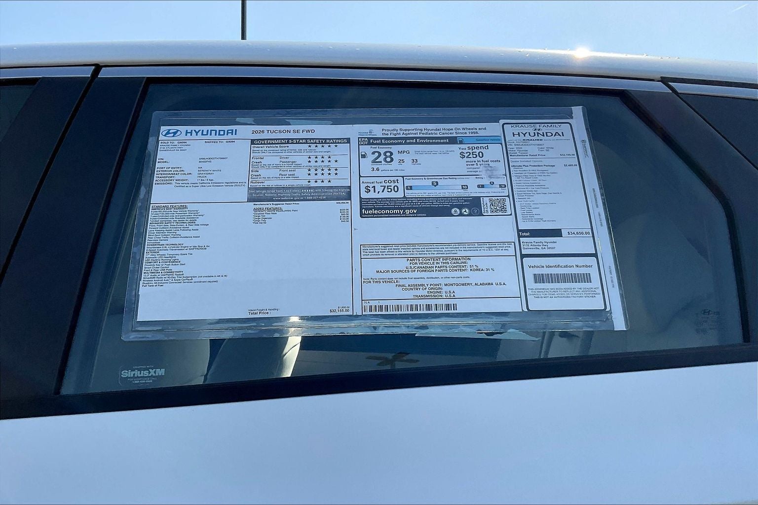 2026 Hyundai Tucson SE