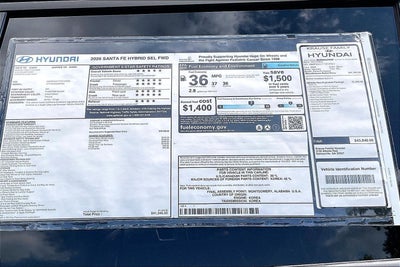2026 Hyundai Santa Fe Hybrid SEL