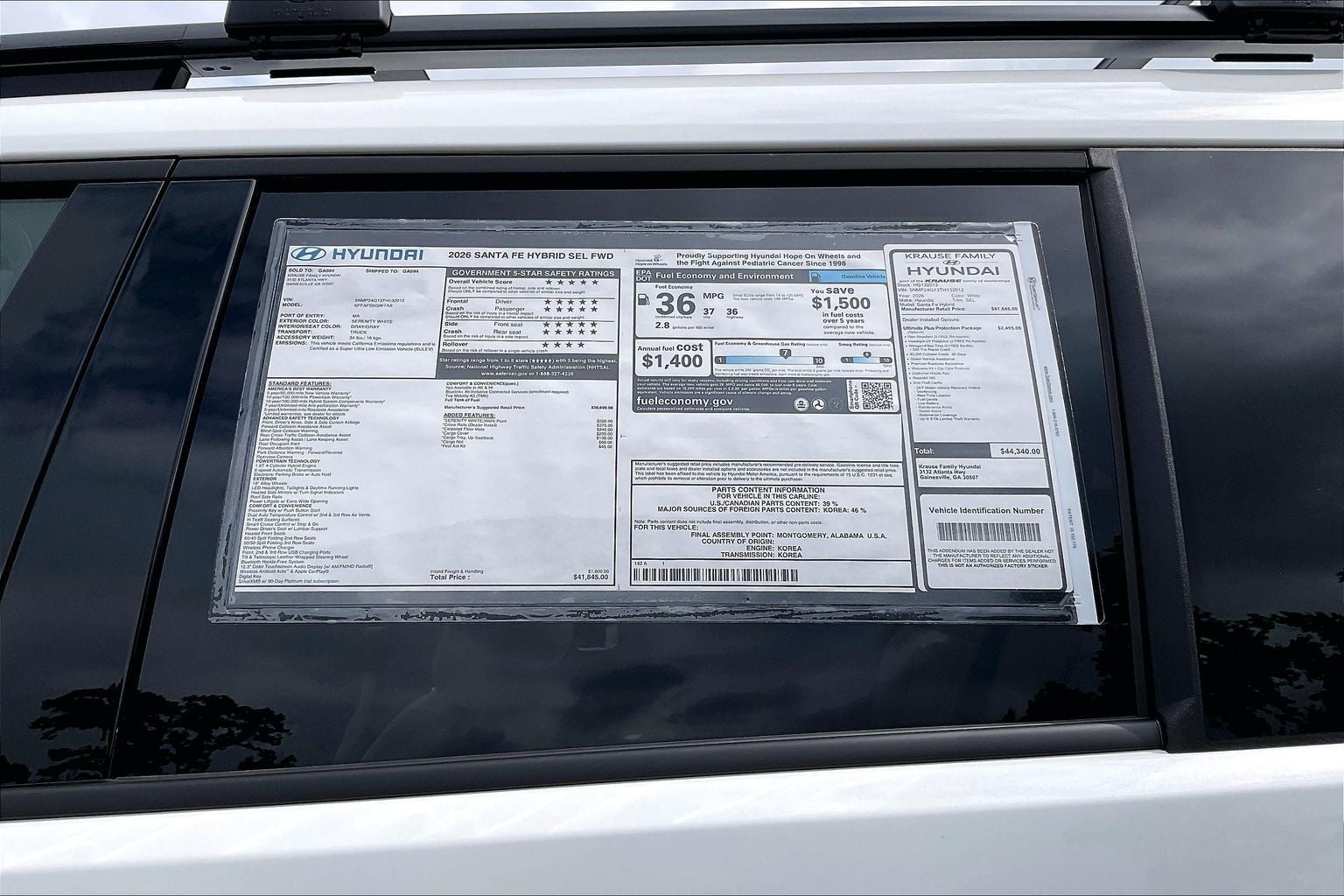 2026 Hyundai Santa Fe Hybrid SEL