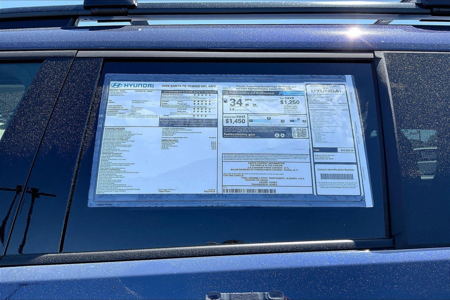 2026 Hyundai Santa Fe Hybrid SEL