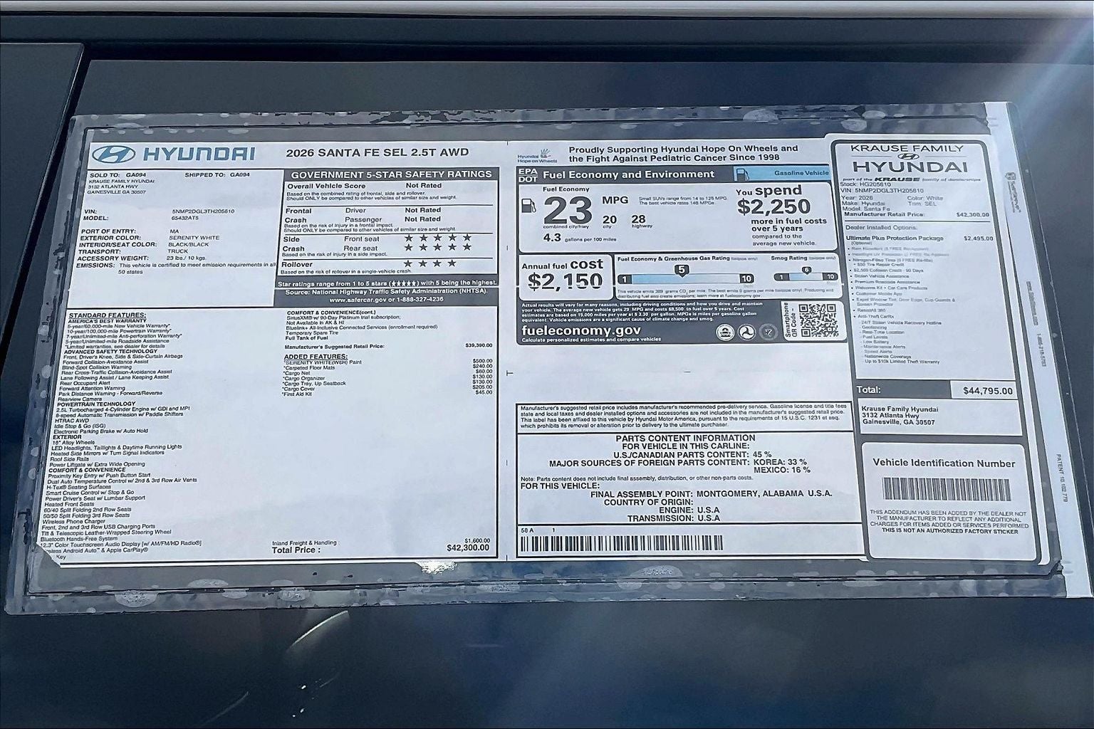 2026 Hyundai Santa Fe SEL