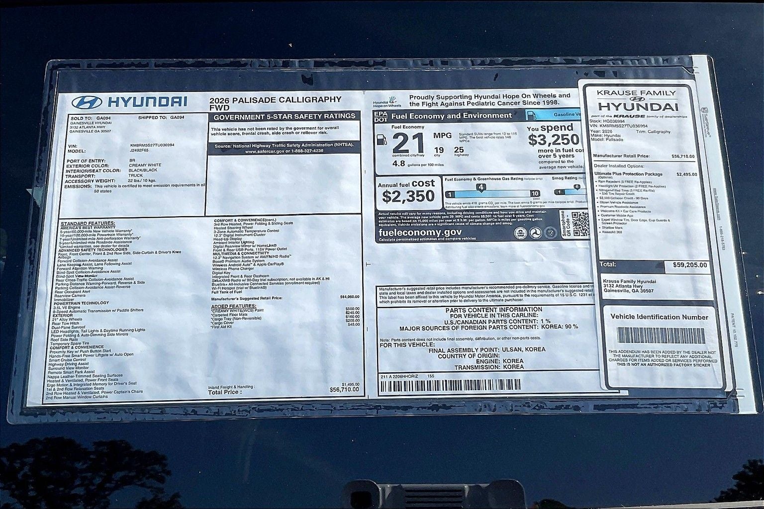 2026 Hyundai Palisade Calligraphy
