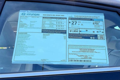 2026 Hyundai Sonata SEL Sport
