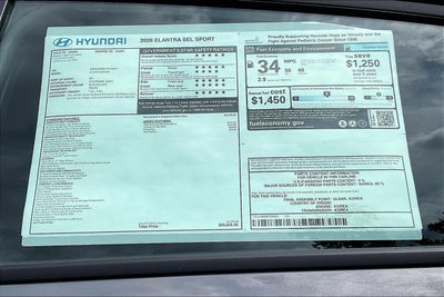 2026 Hyundai Elantra SEL Sport