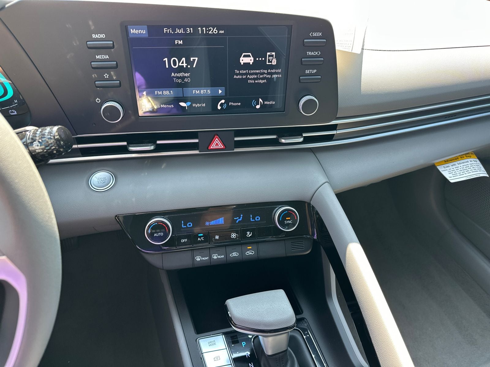 2026 Hyundai Elantra Hybrid Blue