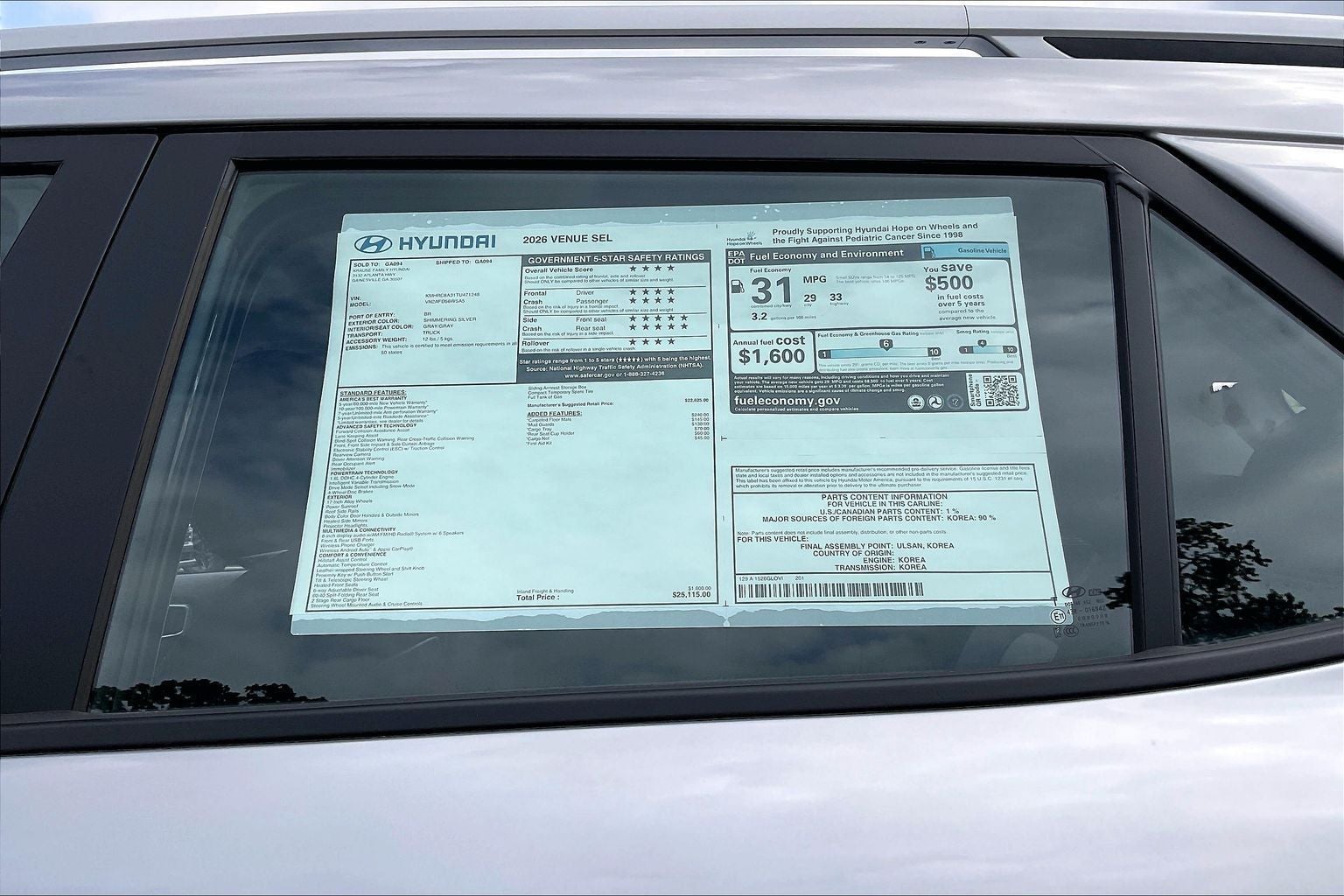 2026 Hyundai Venue SEL