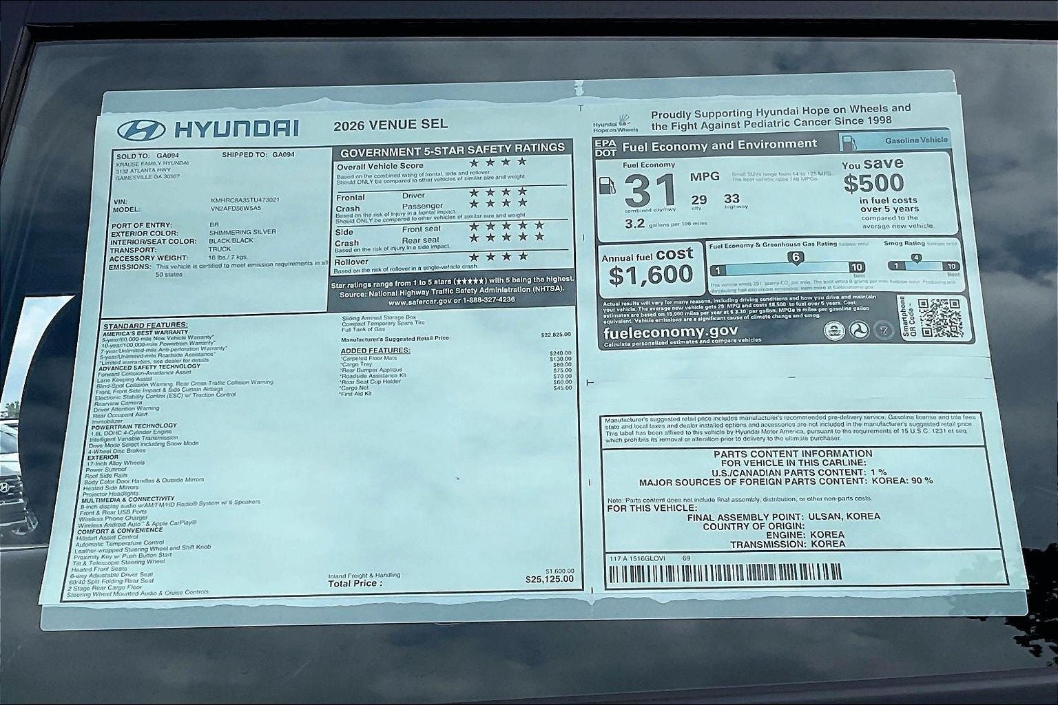 2026 Hyundai Venue SEL