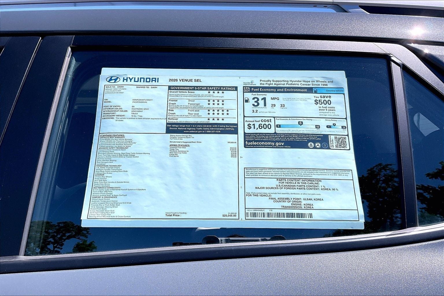 2026 Hyundai Venue SEL