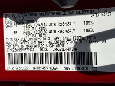 2023 Toyota Tacoma TRD Sport V6