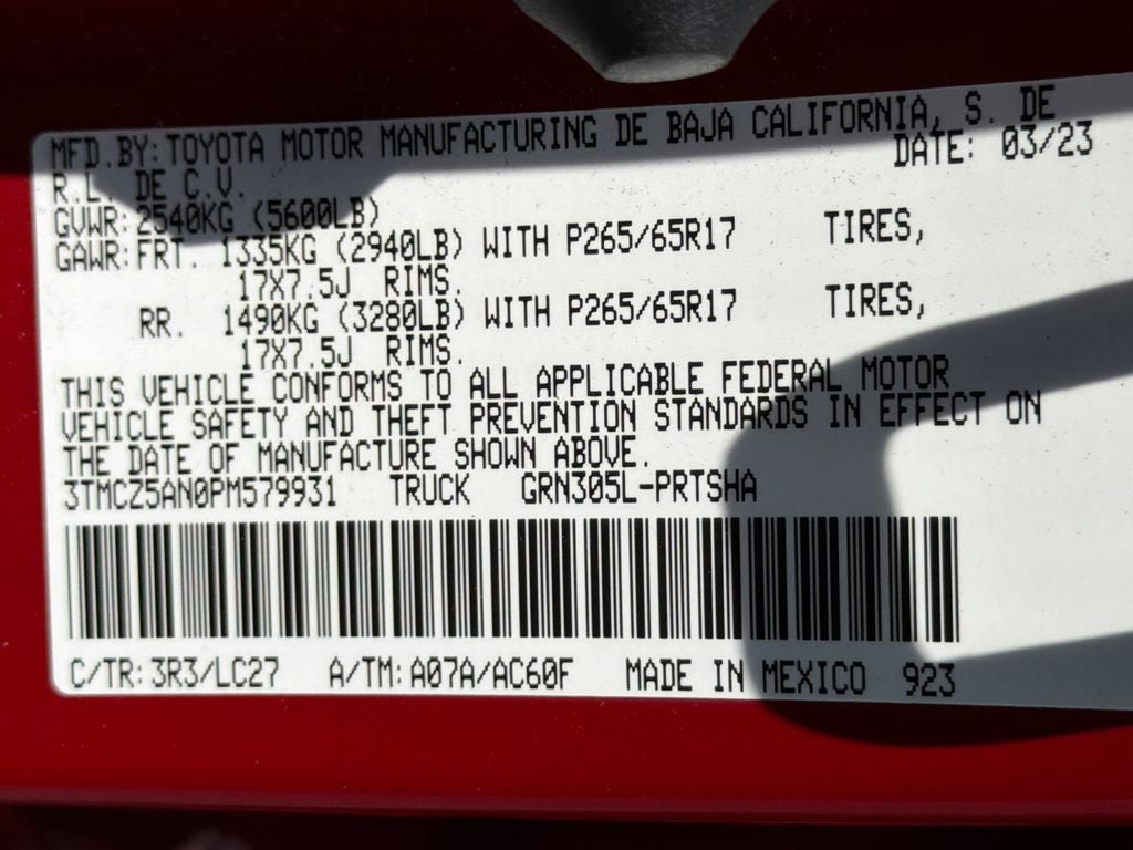 2023 Toyota Tacoma TRD Sport V6