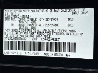 2026 Toyota Tacoma TRD Sport