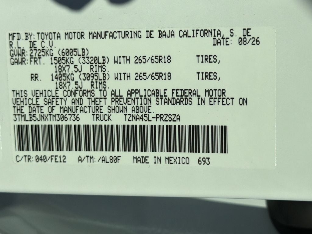 2026 Toyota Tacoma TRD Sport