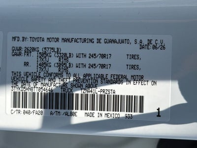 2026 Toyota Tacoma SR