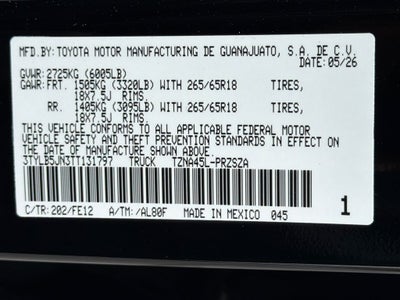 2026 Toyota Tacoma Base