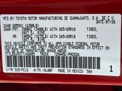 2026 Toyota Tacoma TRD Sport
