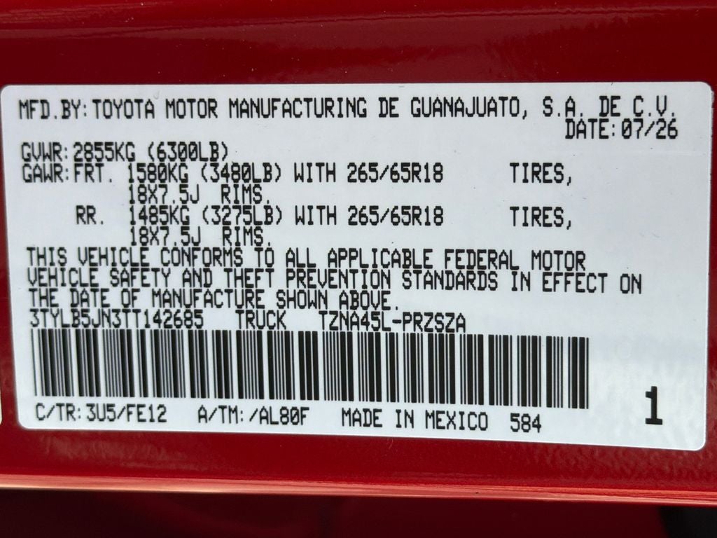 2026 Toyota Tacoma TRD Sport