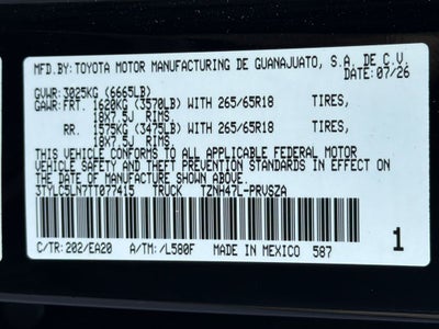 2026 Toyota Tacoma Hybrid TRD Sport