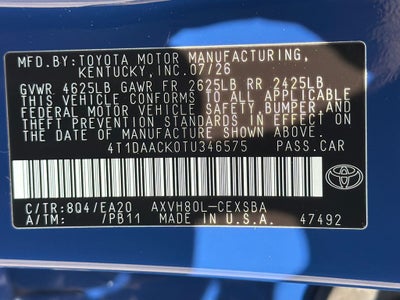 2026 Toyota Camry SE
