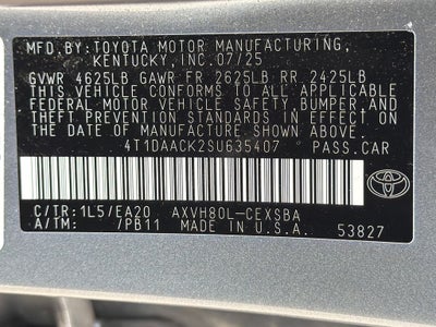 2025 Toyota Camry SE