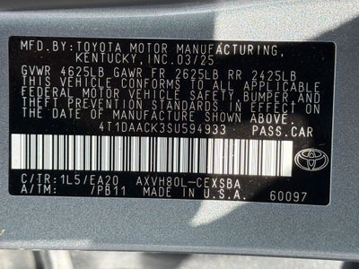 2025 Toyota Camry SE