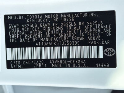 2026 Toyota Camry SE Nightshade