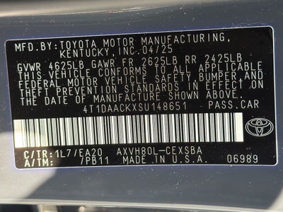 2025 Toyota Camry SE