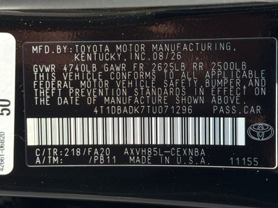 2026 Toyota Camry LE