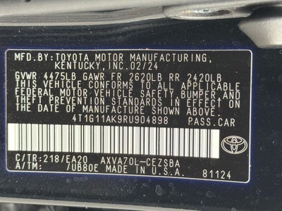 2024 Toyota Camry SE