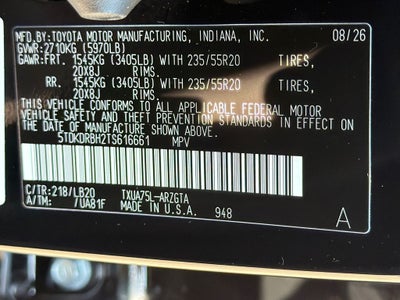 2026 Toyota Highlander Limited