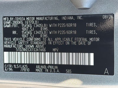 2026 Toyota Sienna Limited 7 Passenger