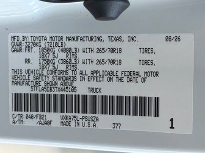 2026 Toyota Tundra SR5