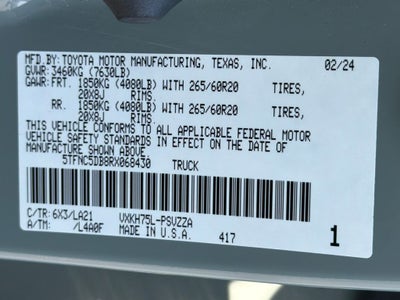 2024 Toyota Tundra Hybrid Platinum