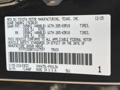 2026 Toyota Tundra Hybrid TRD Pro