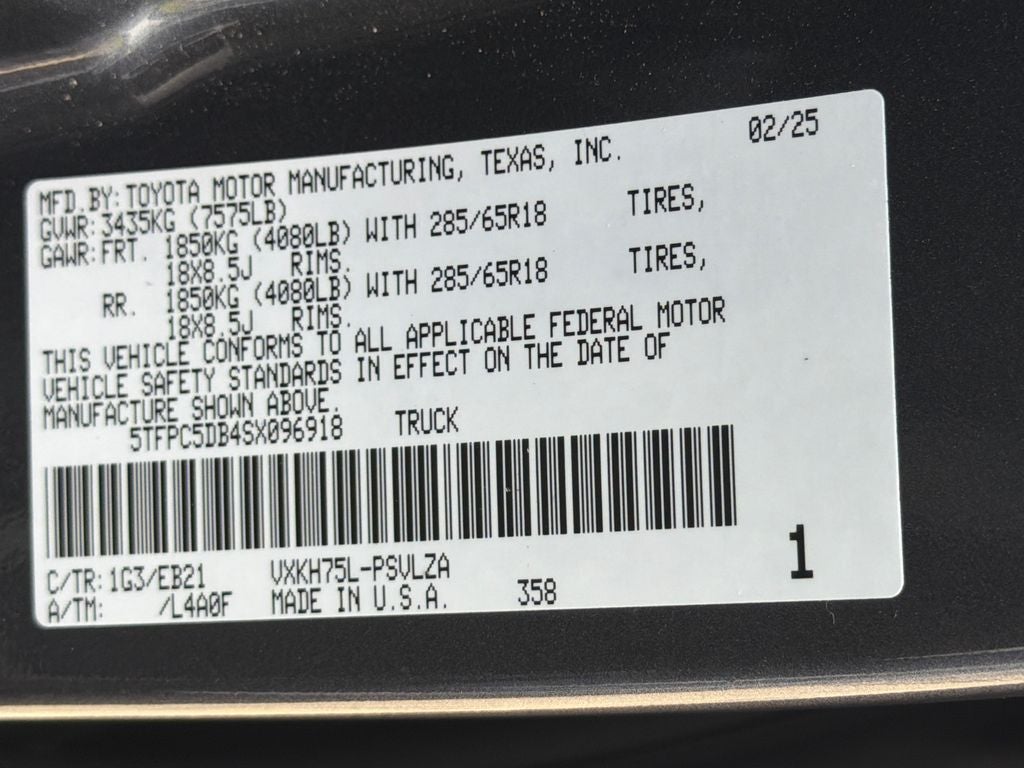 2025 Toyota Tundra Hybrid TRD Pro
