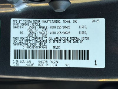 2026 Toyota Tundra Platinum