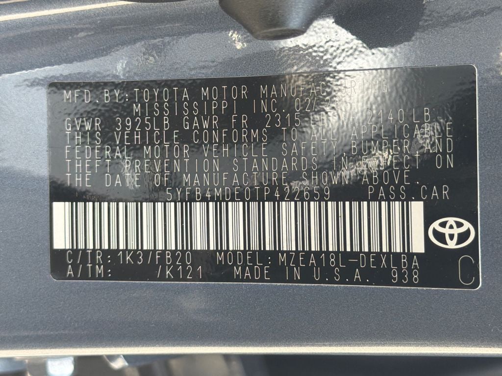 2026 Toyota Corolla LE