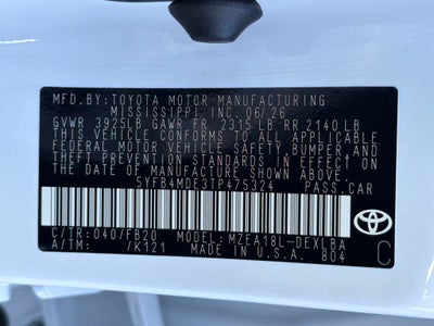 2026 Toyota Corolla LE
