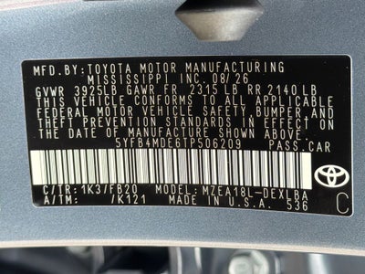 2026 Toyota Corolla LE