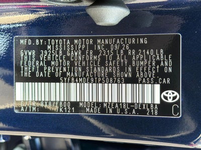 2026 Toyota Corolla LE